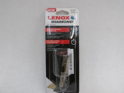 NEW IN PKG LENOX DIAMOND GRIT HOLE SAW BIT 1/2'' FOR TILE AND STONE 121108DGDS