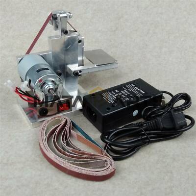 Diy Mini Belt Sander Bench Mount Grinder Polishing Grinding