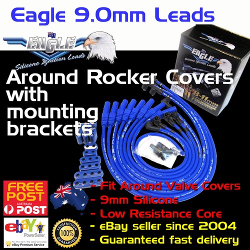 Eagle 9mm Around Rocker Cover Ignition Spark Plug Leads Fits Cleveland + Mounts - Foto 1 di 6