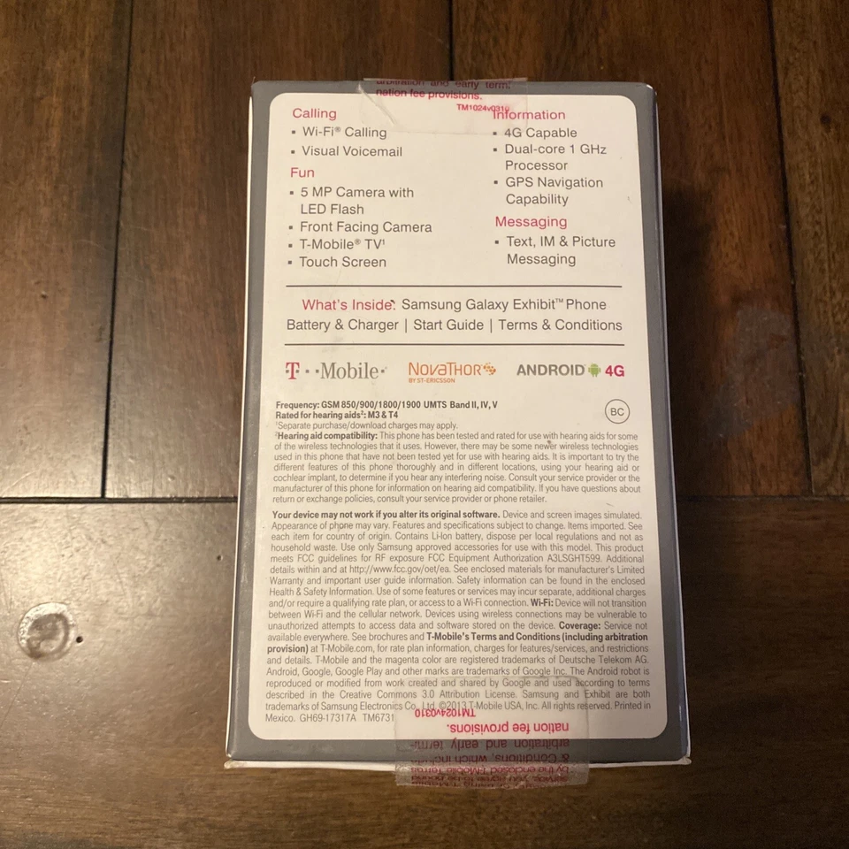 Samsung SGH-T599 Galaxy Exhibit Cell Phone - T-Mobile - BRAND NEW IN BOX!! NOS - Image 4 of 4