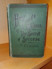 P. T. Barnum~HOW I MADE MILLIONS~TRUE 1884 1ST EDITION~VERY RARE