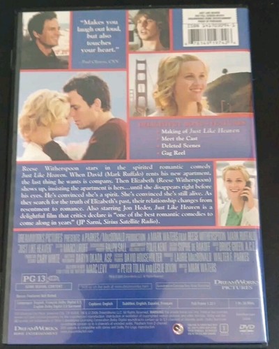 Just Like Heaven (Full Screen Edition) - DVD - Picture 2 of 4