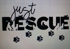 Just Rescue Dog Decal