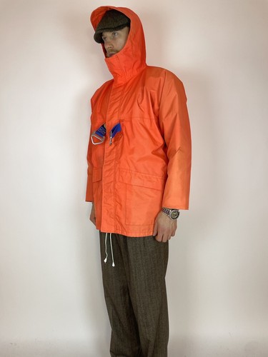 HENRI LLOYD BRI Nylon Hooded rain coat waterproof yachting jacket Mens size 4/M - Picture 7 of 23