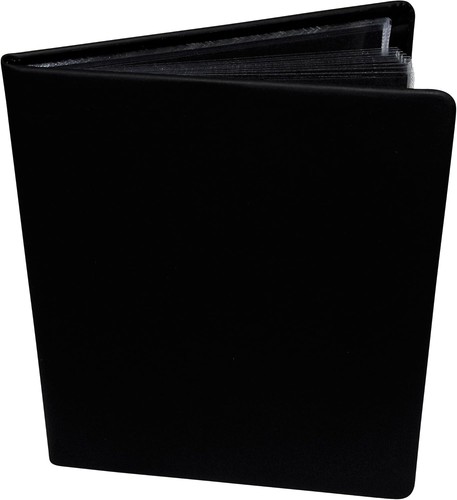 Portfolio Libro 20 Pagine per 40 Viste Nero Subacqueo, 9" x 12" - Foto 2 di 5