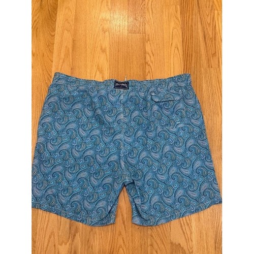 Michaels Swimwear Paisley Swim Trunks Drawstring Closure Mens Shorts 4XLT - Picture 2 of 8