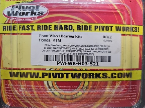 Pivot Works Front Wheel Bearing Kit PWFWK-H03-521 Honda / KTM 125 - 520 95-16 - Picture 2 of 5