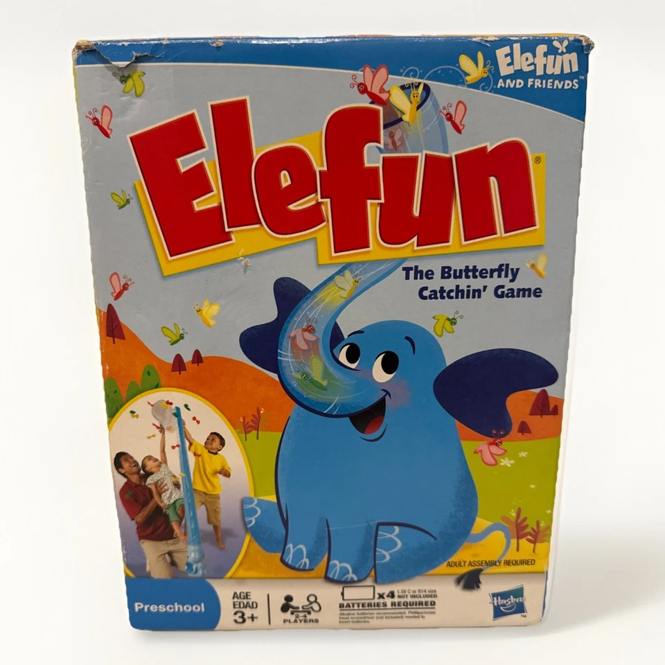 Hasbro Elefun Kids Game Catching Butterflies Fun Music Sounds Butterfly COMPLETE - Image 2 of 4