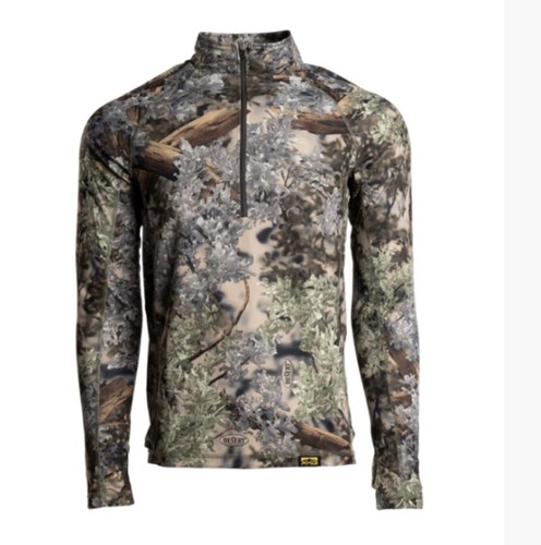 KINGS CAMO XKG Elevation 1/4 Zip Sz. L Desert Shadow Long Sleeve Base Layer Tee