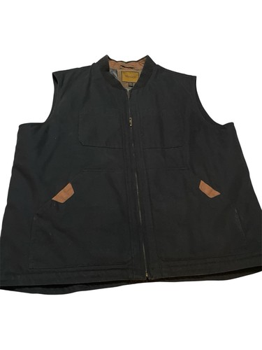 Venado verdeckte Trageweste Herren 2XL schweres Canvas schwarz verdeckte Tragetaschen