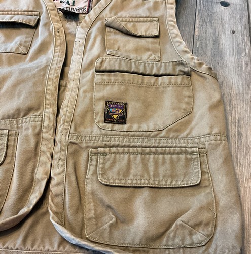 (#A1) Coastguard Vest Brown Youth Small 7 With Back Pocket - Picture 7 of 12