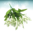 2pcs Simulation 7 Fork Convallaria Majalis Artificial Flowers Bouquet for Home