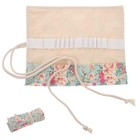  Stationery Bags Canvas Portable Rolling Pencil Roll Wrap Holder Pouch Case Pink