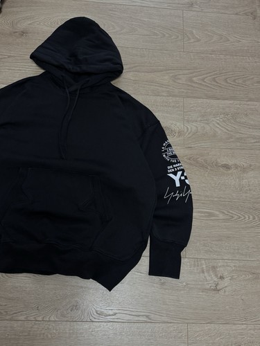 Rare Adidas X Yohji Yamamoto Y-3 Japanese oversized black hoodie Men’s Size L - Picture 6 of 18
