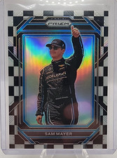 2023 Panini Prizm Racing Checkered Flag Prizm of Sam Mayer /50!!!