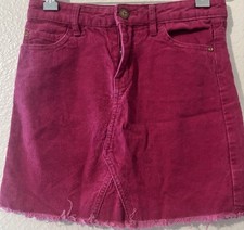 Girls Size 12 Pink Kidpik Corduroy Cut Off Skirt