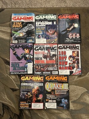 Computer Gaming World magazines Lot   8 issues   no disks - PC game history