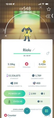 Pokemon Go Shiny Riolu