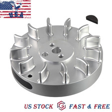 Silver Billet Flywheel Aluminum 28 Degree For Predator 79cc Go Kart Mini Bike