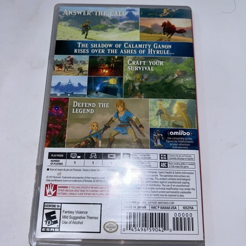 Original Ersatz Case Box *Nur Hülle* Legend of Zelda Breath of the Wild - Bild 3 von 4