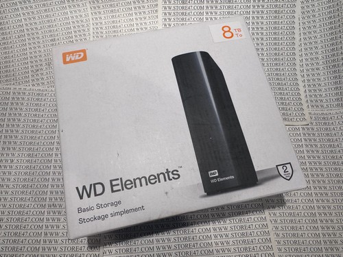 NEU! WD Elemens 8TB Externer Festplattenspeicher USB 3.0 Dateisicherung Speicher NOS