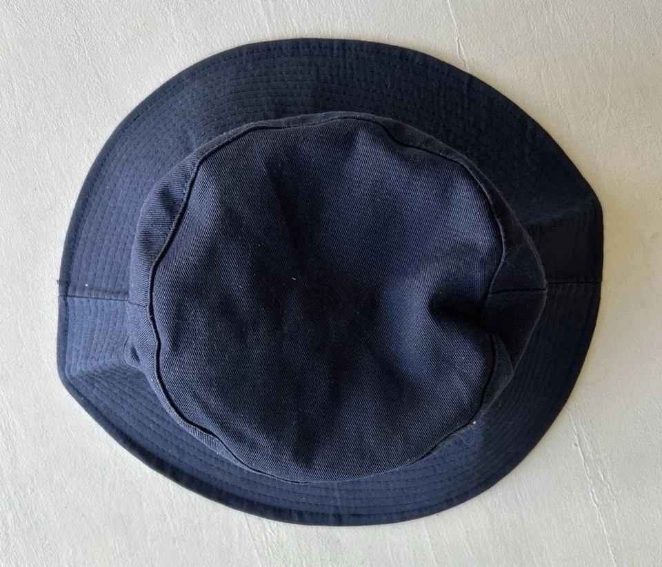 Двусторонняя шапка-ведро FILA для взрослых один размер 100% хлопок темно-синяя - Изображение 4 из 4