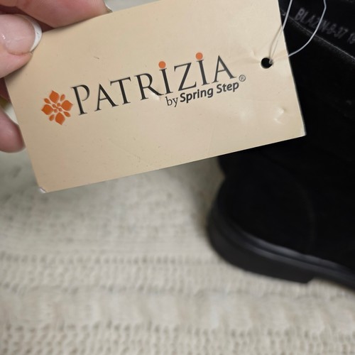 Patrizia by Spring Step Black Suede Rhinestone Ankle Boots Booties 37 6.5-7 NEW - Picture 8 of 10