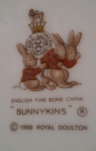 Vtg 1988 Royal Doulton Bunnykins School Days 2 Piece Childrens Bowl & Cup Set - Bild 8 von 20
