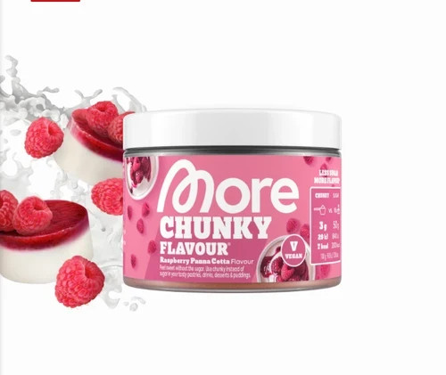More Nutrition Chunky Flavour Raspberry Panna Cotta 150g - Bild 1 von 1