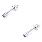 2pcs Door Stop Semi-automatic Door Stopper Zinc Alloy Doorstop