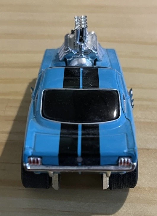 Funline 2001 Muscle Machines Rubber Tires Die-Cast Blue W/ Black Stripes - Image 4 of 4