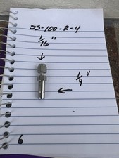 1PC Swagelok SS-100-R-4 Stainless Steel Tube Fitting
