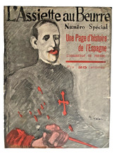 Beurre Plate No SP History Of Spain Assassination Of Ferrer Galanis