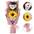 Graduation Flower Bear Bouquet Sunflower Bouquet Graduation Flower Decoration