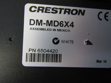 Crestron DM-MD6X4 DM Media Distribution Center 6504420