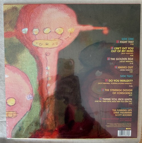 The Flaming Lips – Fight Test EP 2023 US Ruby Red Sealed M - Bild 3 von 3