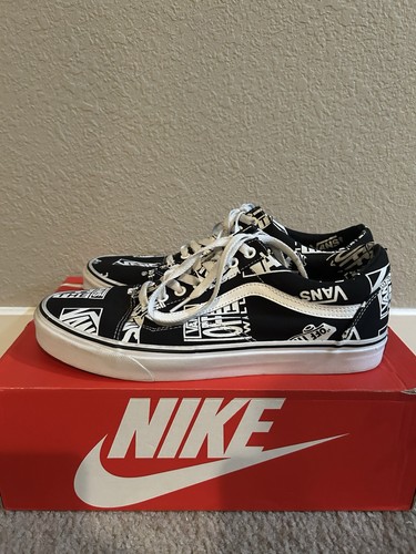 Seltener Vans Old Skool Off The Wall Logo All Over Herren Gr. 11 Skateboard Schuh - Bild 3 von 9