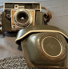 Agfa Optima II S 35mm Camera with 45mm 1:2.8 Lens W Original Leather Case Cool