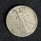 1945 50C Walking Liberty Half Dollar Damaged Rim/Edge