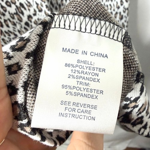 NEU mit Etikett Damen Tyler Böe Leopardenmuster Kleid M grau braun - Bild 7 von 7