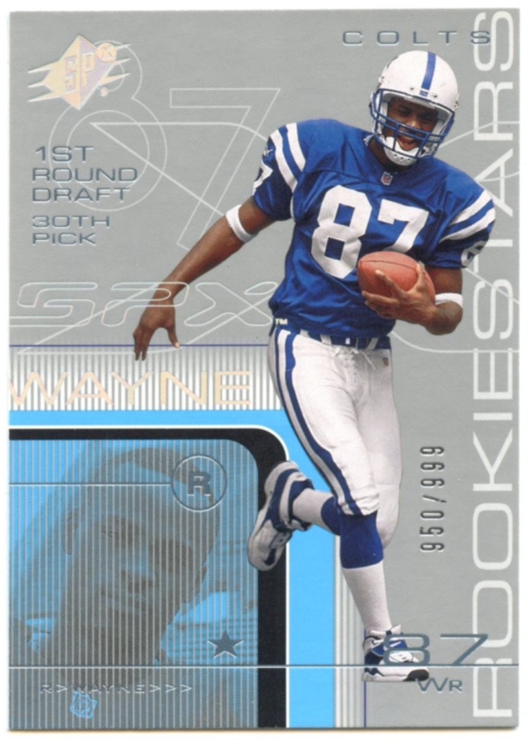2001 Upper Deck SPx Reggie Wayne RC #950/999  *INDIANAPOLIS COLTS*