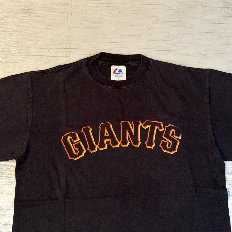 Camiseta deportiva de béisbol vintage de los Gigantes de San Francisco de la MLB Barry Bonds #25 talla grande Foto 3 de 4