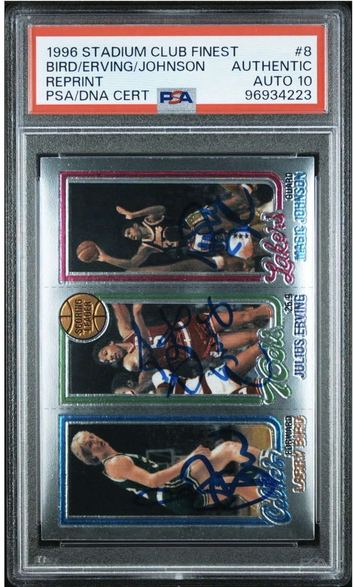 Topps Stadium Club Larry Bird/Magic Johnson/Julius Erving 1996-97
