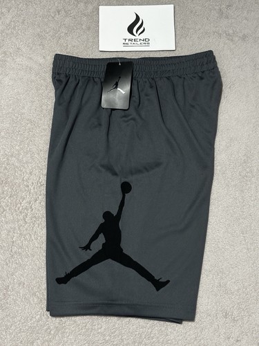 Nike Air Jordan Mesh Shorts Jumpman Wrap Basketball Gray Boys Size L 957371-G1A - Picture 5 of 14