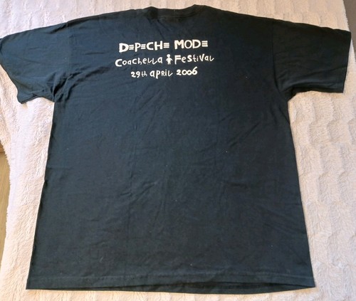 Vintage Depeche Mode Touring The Angel Coachella Festival 2005/2006 XL Band Tee - Picture 5 of 9