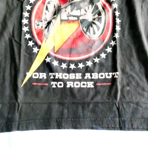 AC/DC For Those About To Rock REASON Black Long Sleeve T-shirt NEW Size Medium - Picture 3 of 10