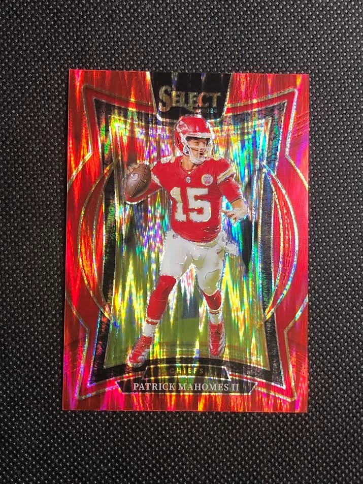 2024 Patrick Mahomes II Select Football Concourse Red Shock Prizm SP /249 #33