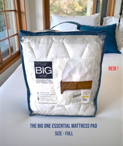 Almohadilla de colchón The Big One Essential tamaño completo blanca 54" x 75" - ¡Nueva! - Imagen 1 de 4