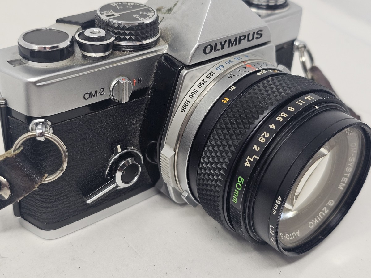Olympus OM-2 フィルムカメラ ZUIKO 50mm Vintage Olympus OM-2 35mm SLR Film Camera Zuiko 50mm f1.4