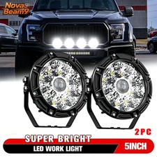 Laser 5inch Led Light Pods Bar Spot Drl Driving Fog Lamps Suv Offroad Truck Pair